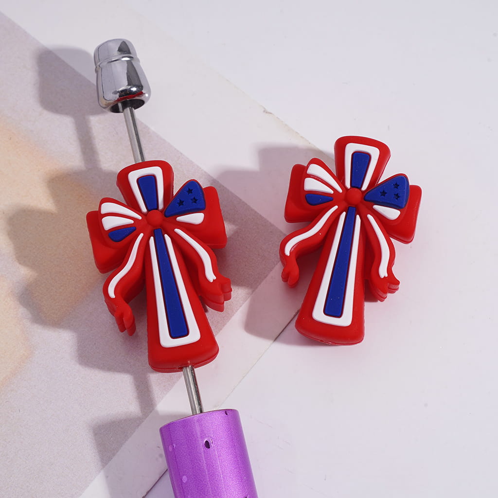 United States Independence Day Series USA Theme Silicone Focal Beads
