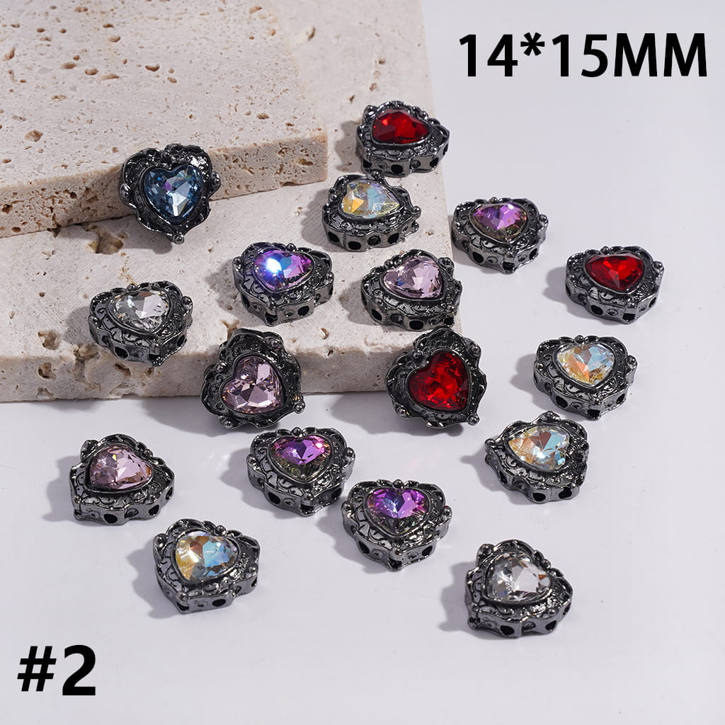 Glittery Rhinestones in Assorted Series Design, Jewelry Accessories, Exquisite Alloy Beads Random Mix