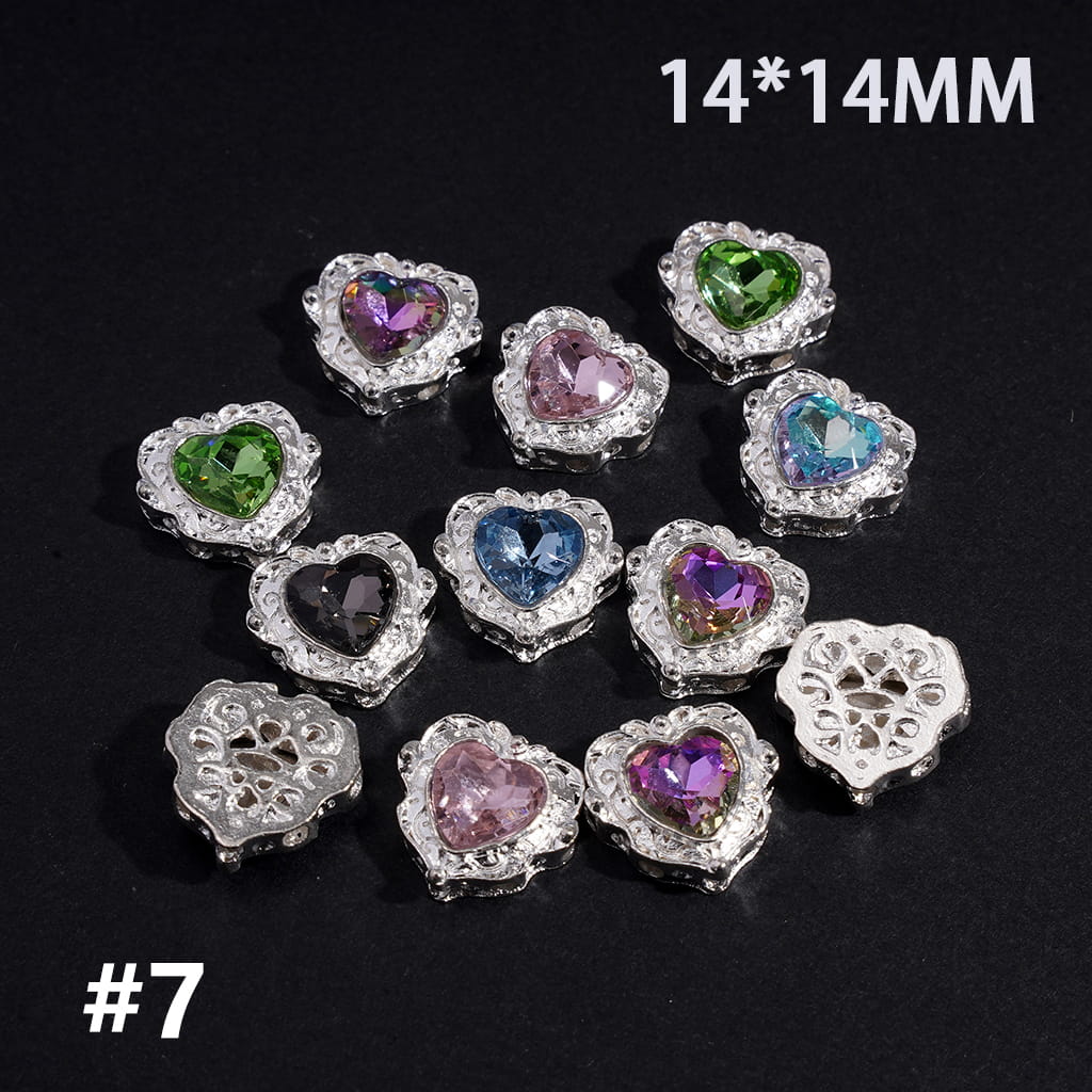 Glittery Rhinestones in Assorted Series Design, Jewelry Accessories, Exquisite Alloy Beads Random Mix