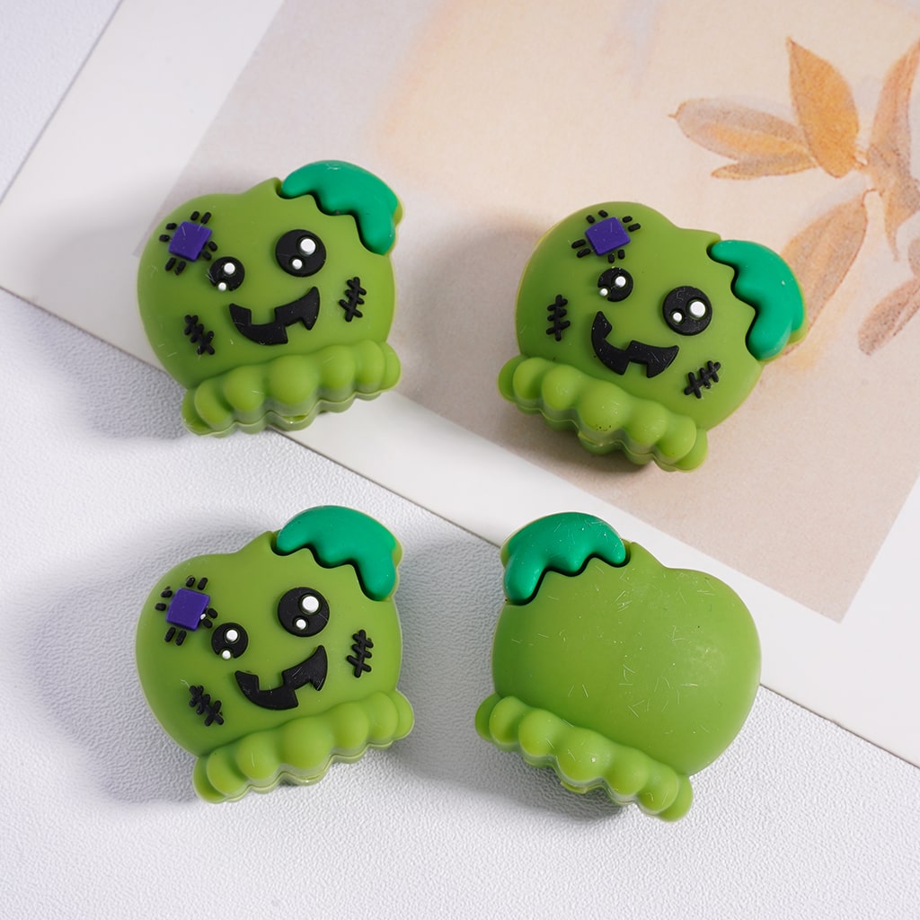 3D Cute Face Halloween Mini Monster Silicone Focal Beads