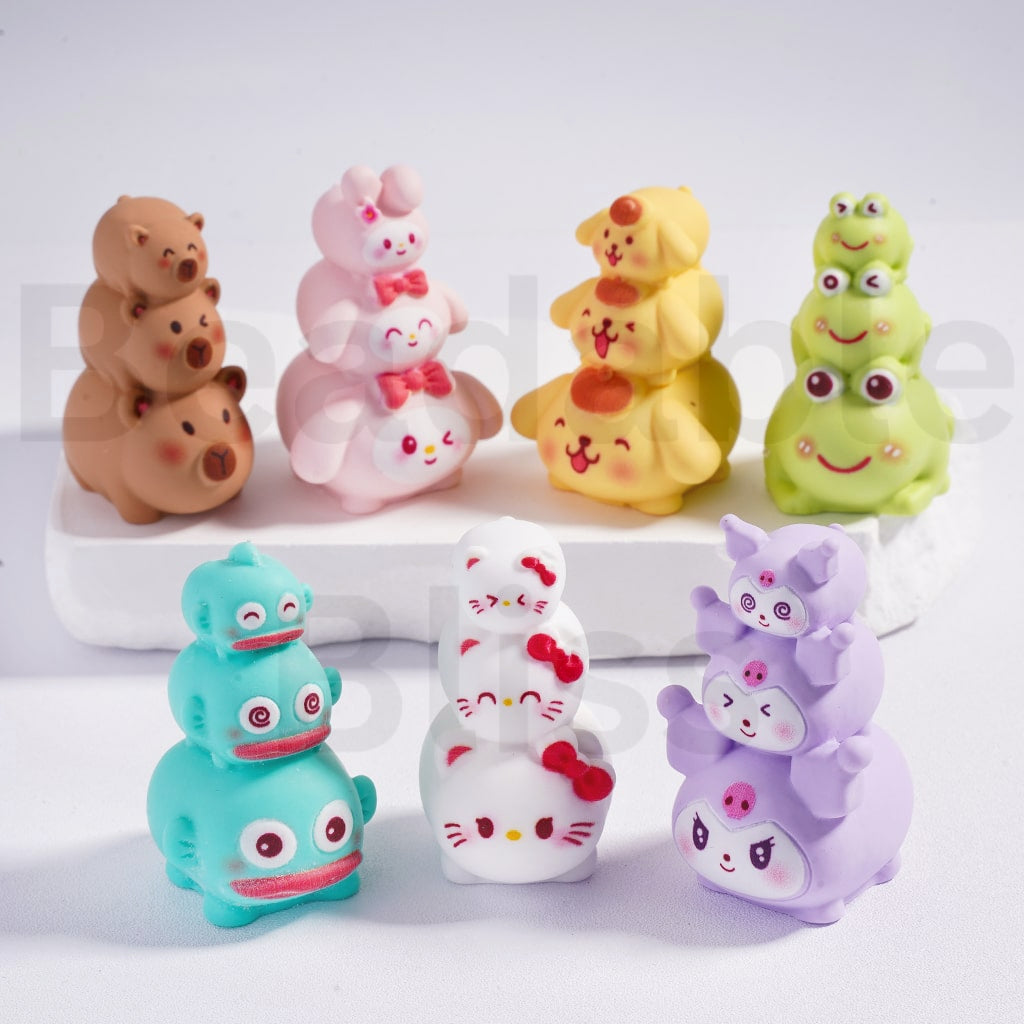 Acrylic Beads Pen Toppers Pendants Jewelry Accessories Cute Jenga Hell ...