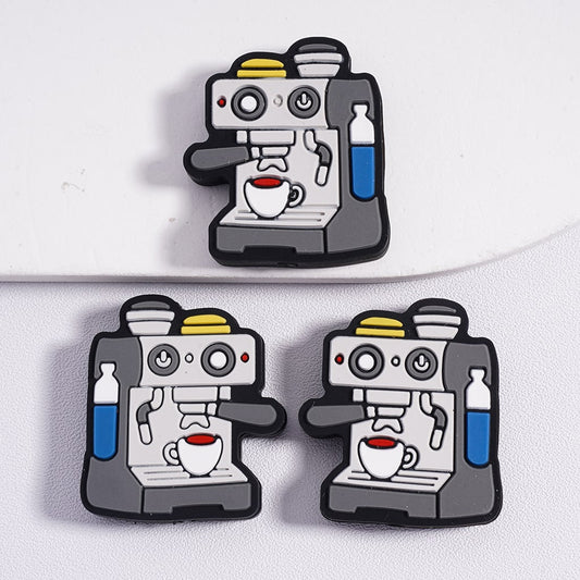 Mini Coffee Lover Machine Silicone Focal Bead