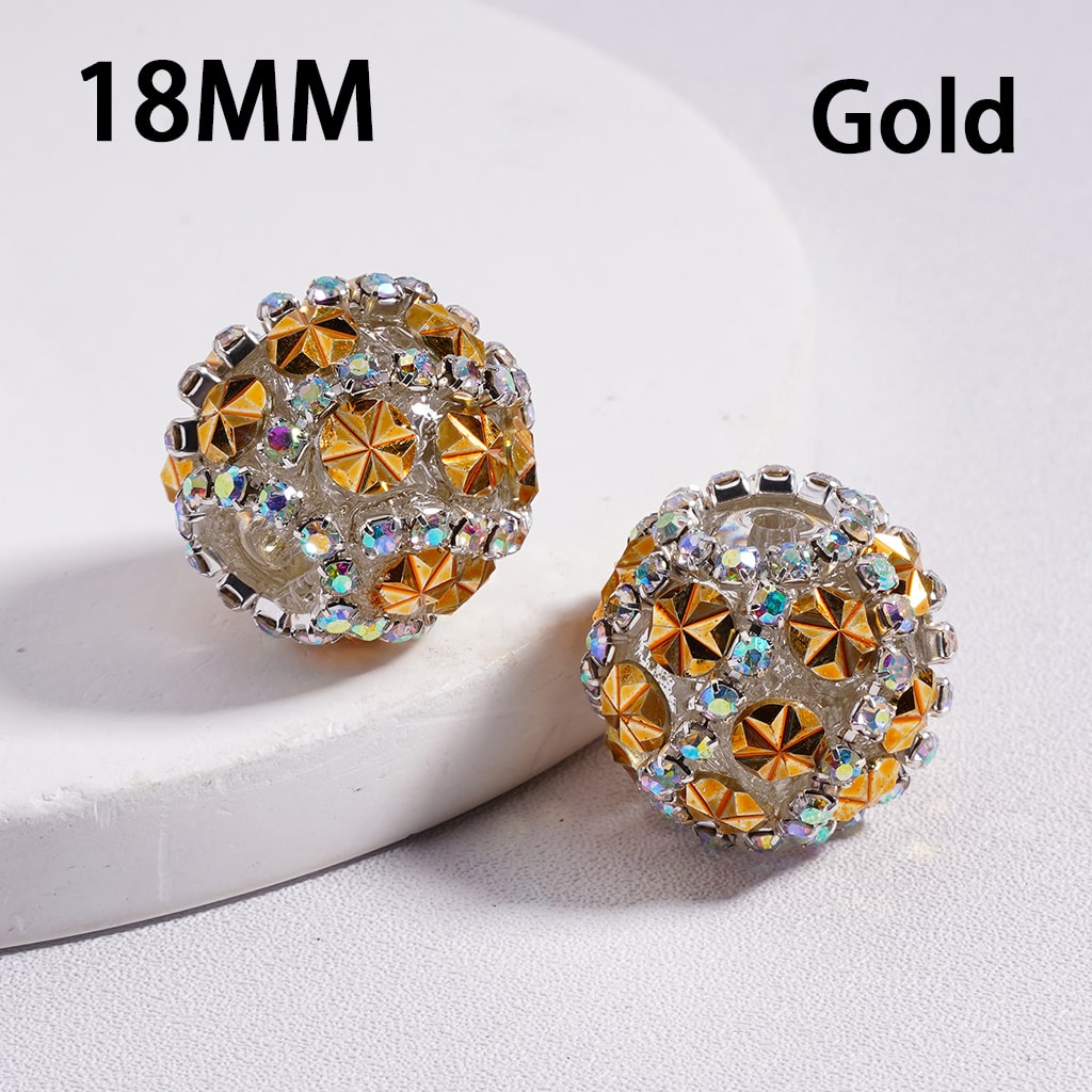 Sparkling Floral Shiny Multi Color Flower AB Rhinestones Chains Acrylic Beads 18MM