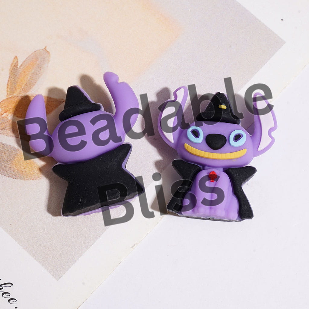 3D Halloween Theme Cute Monster Character with Wizard Hat and Horror Face, Multi-Color