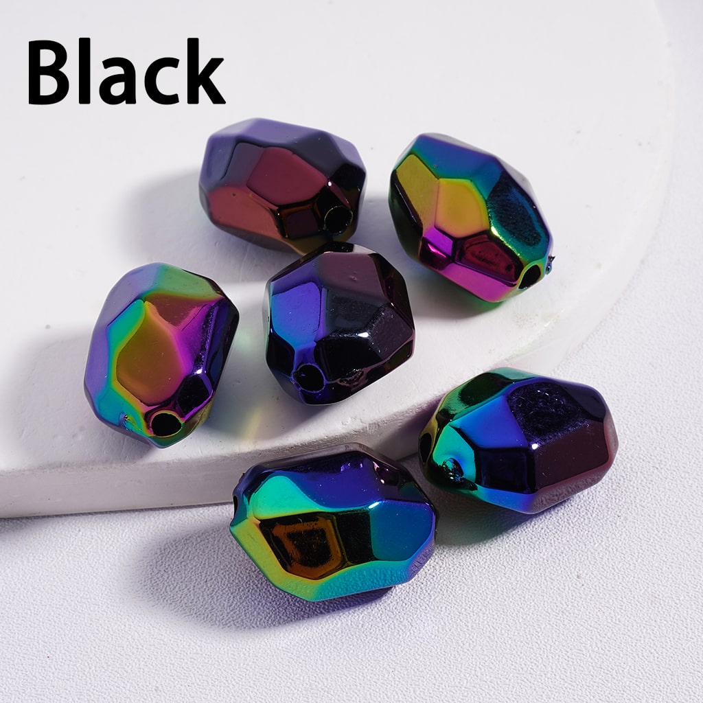 Colorful Luminous Glow in the Dark Irregular Mini Section Acrylic Beads 14*20MM Random Mix  (Single Color is available for 200pcs(Whole Bag) Only)