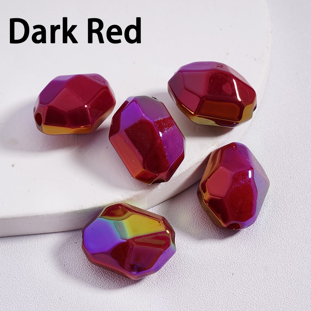 Colorful Luminous Glow in the Dark Irregular Mini Section Acrylic Beads 14*20MM Random Mix  (Single Color is available for 200pcs(Whole Bag) Only)