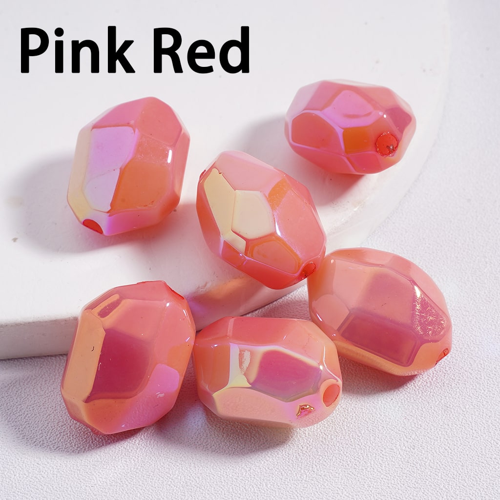 Colorful Luminous Glow in the Dark Irregular Mini Section Acrylic Beads 14*20MM Random Mix  (Single Color is available for 200pcs(Whole Bag) Only)