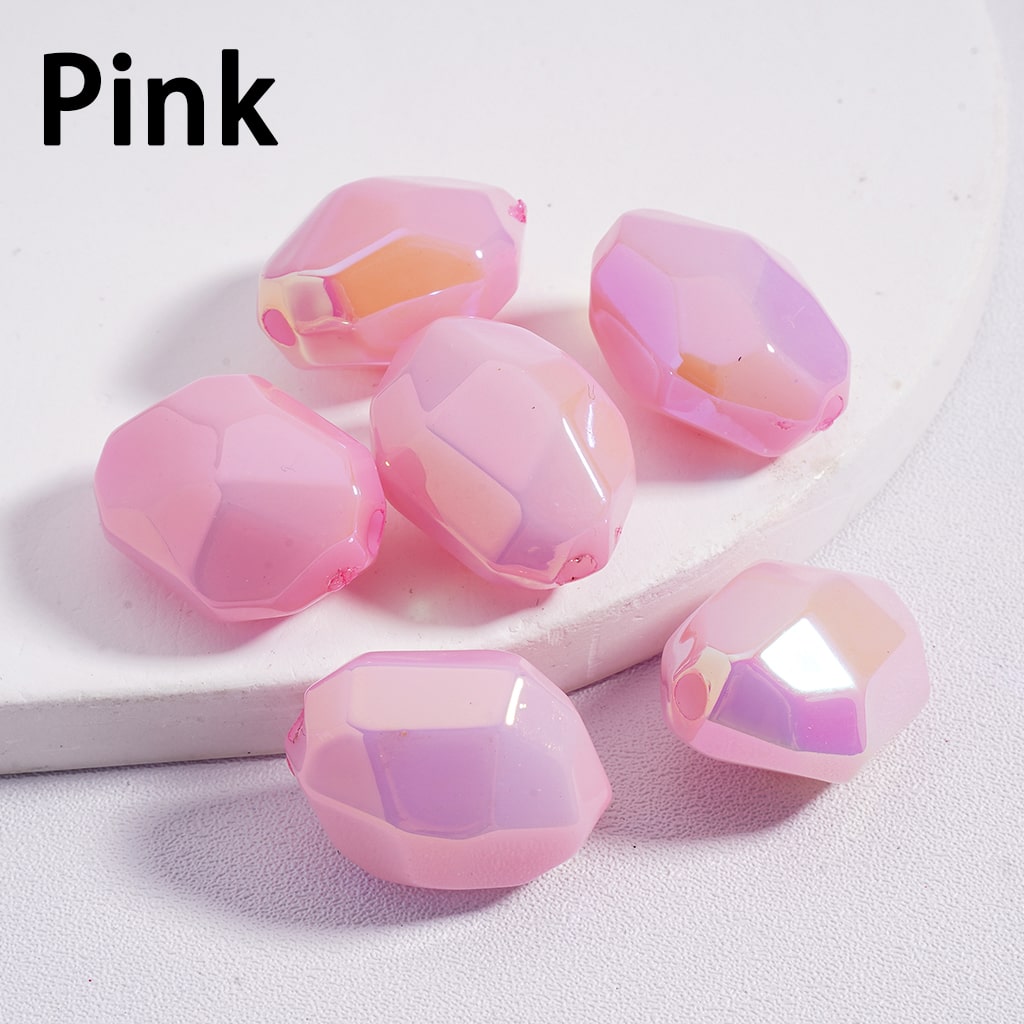 Colorful Luminous Glow in the Dark Irregular Mini Section Acrylic Beads 14*20MM Random Mix  (Single Color is available for 200pcs(Whole Bag) Only)