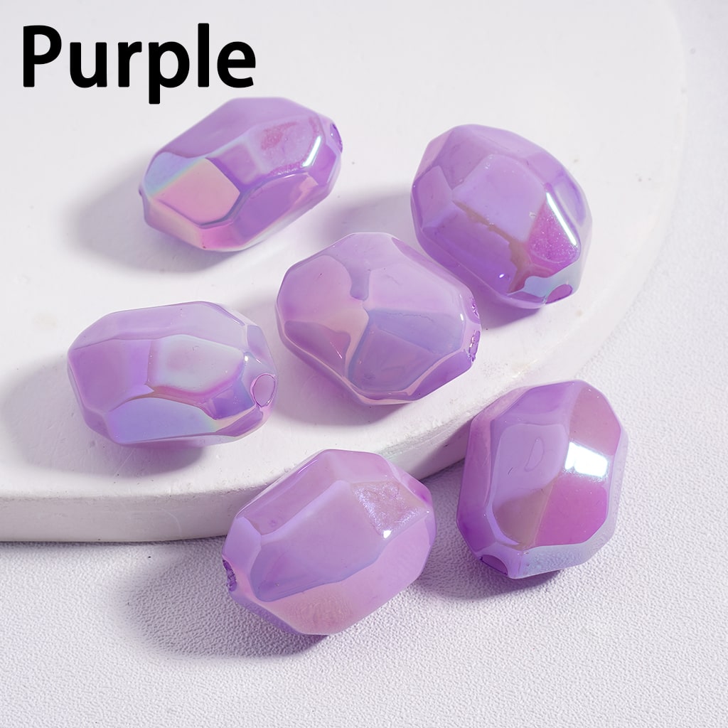 Colorful Luminous Glow in the Dark Irregular Mini Section Acrylic Beads 14*20MM Random Mix  (Single Color is available for 200pcs(Whole Bag) Only)