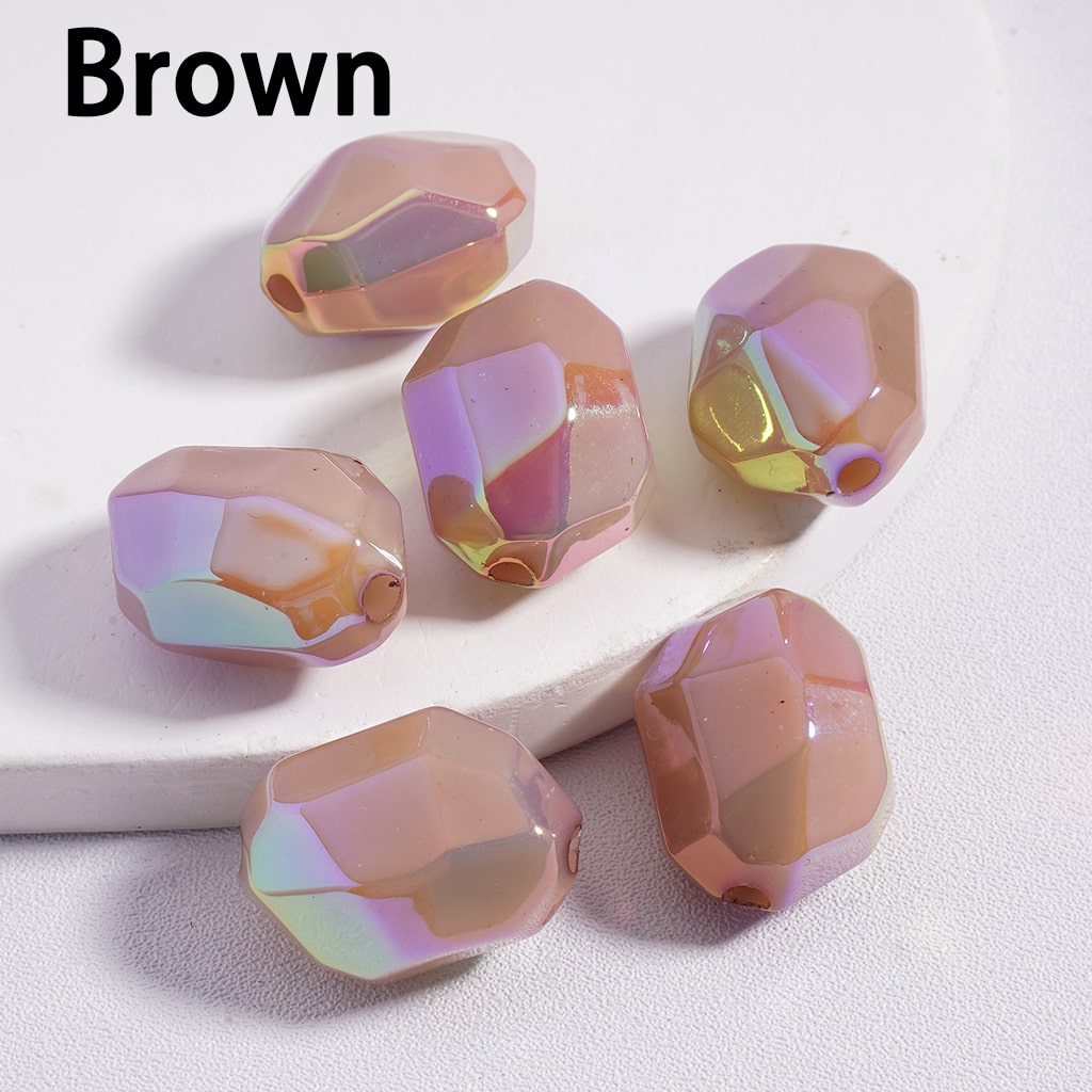 Colorful Luminous Glow in the Dark Irregular Mini Section Acrylic Beads 14*20MM Random Mix  (Single Color is available for 200pcs(Whole Bag) Only)
