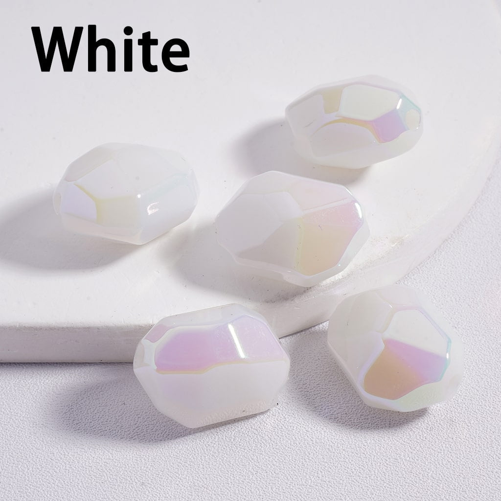 Colorful Luminous Glow in the Dark Irregular Mini Section Acrylic Beads 14*20MM Random Mix  (Single Color is available for 200pcs(Whole Bag) Only)