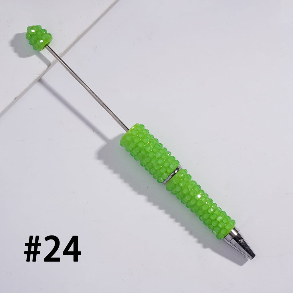 Luminous Bling Jelly Multi-Color Rhinestone Full Covered Sparkle Design Beadable Pens