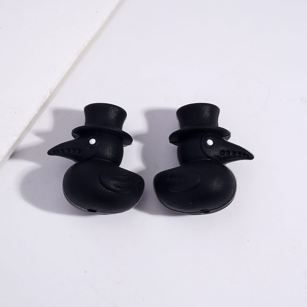 3D Vivid Animal Theme Cute Bird Character Series Various Types Silicone Focal Beads