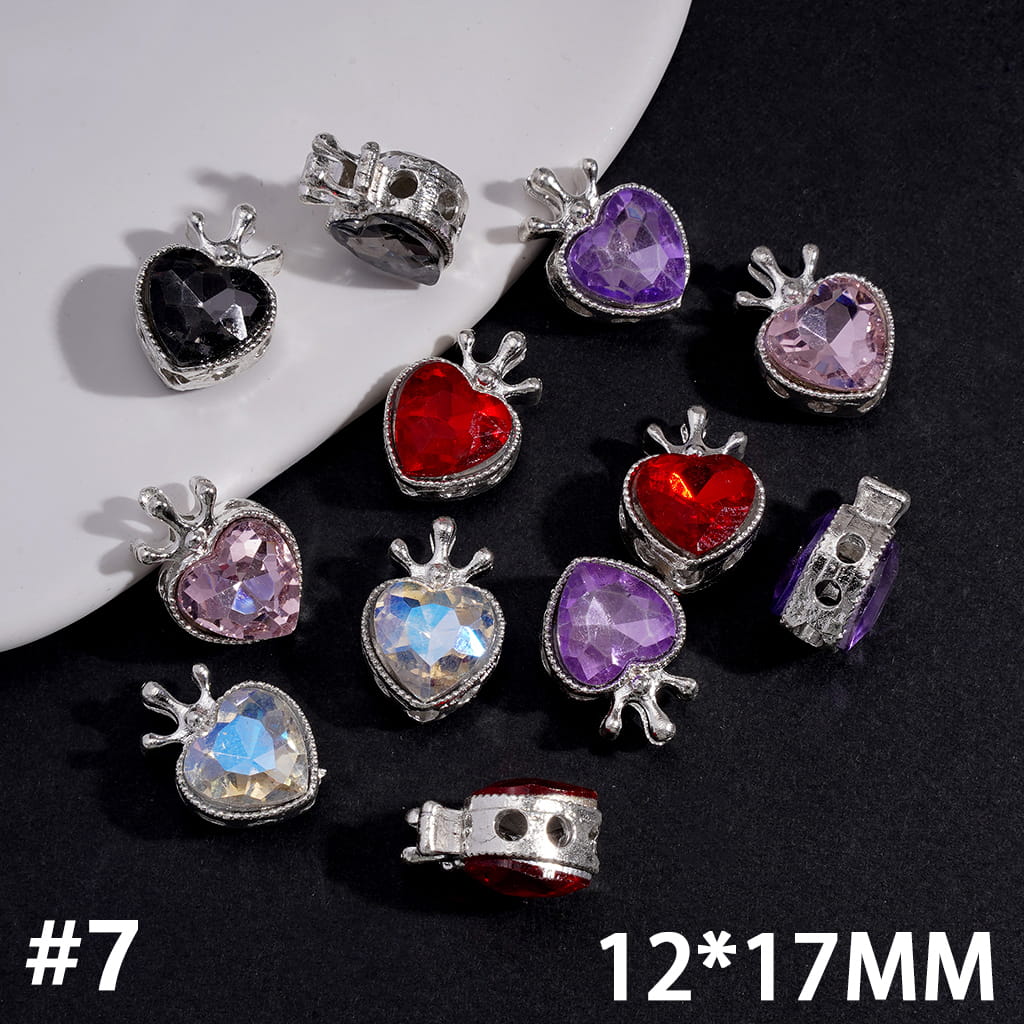 Sparkling Rhinestone Metal Beads Jewelry Accessories Random Mix, Various Style (Please Read Description)