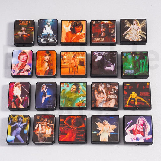 3D Cute Taylor Swift USA American Pop Star Series Silicone Focal Beads Random Mix