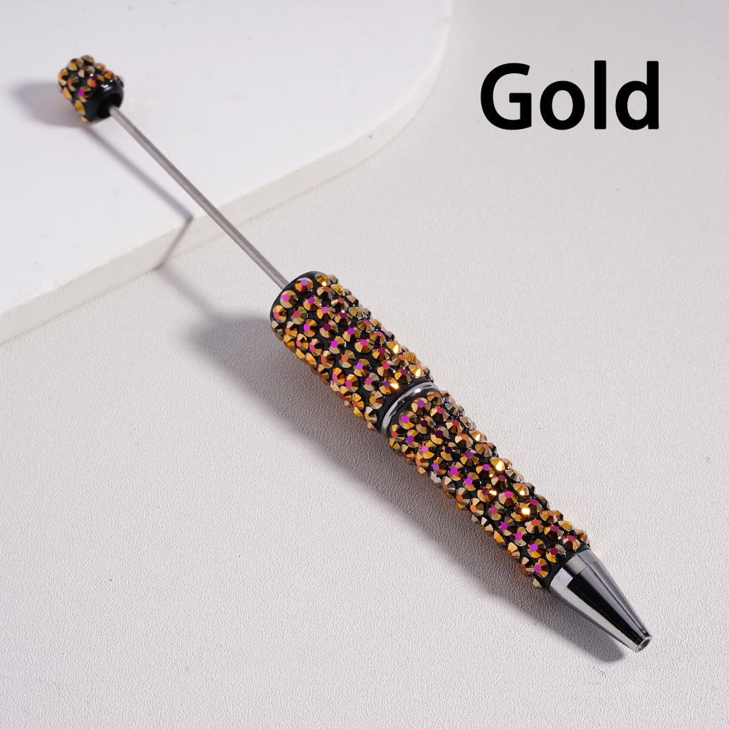 Rainbow Sparkle Glitter Glam Multi-Color Rhinestone Beadable Pen Random Mix