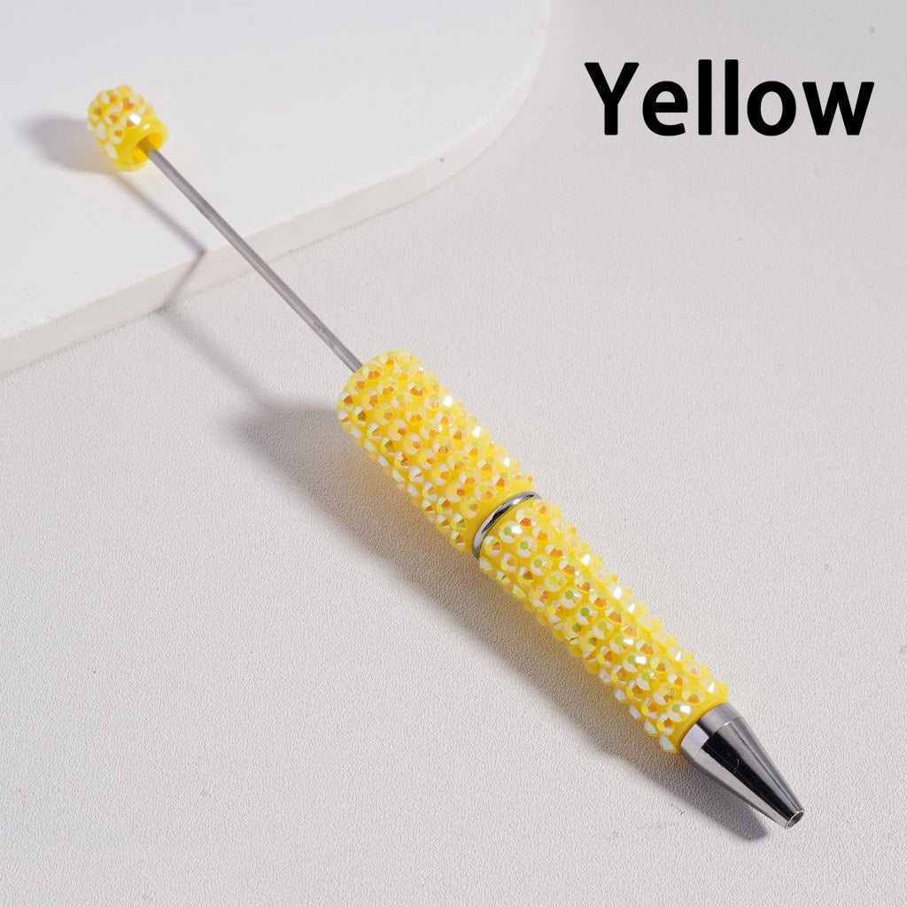 Rainbow Sparkle Glitter Glam Multi-Color Rhinestone Beadable Pen Random Mix