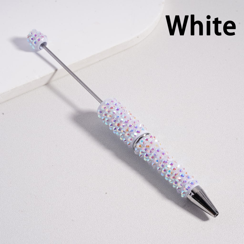 Rainbow Sparkle Glitter Glam Multi-Color Rhinestone Beadable Pen Random Mix