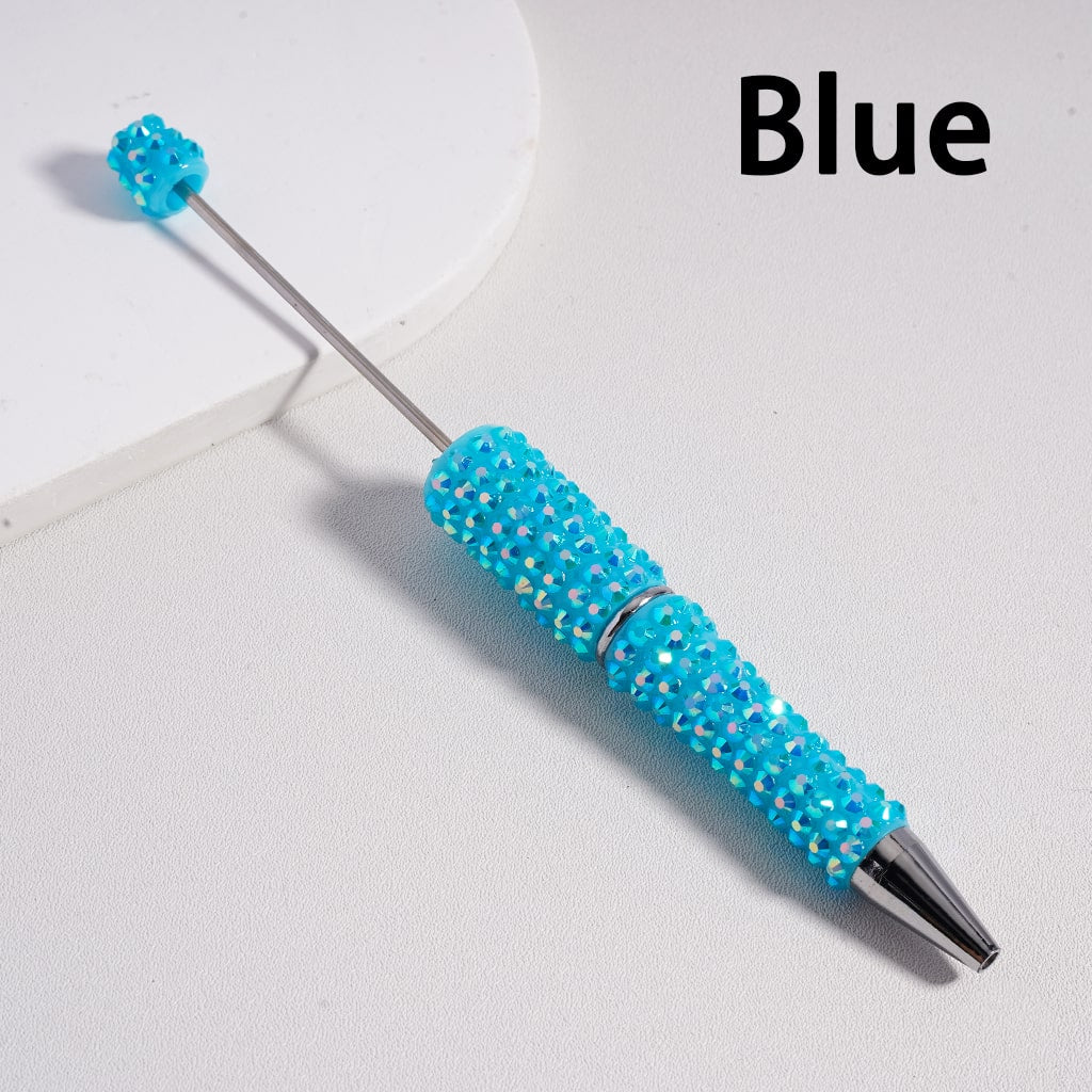 Rainbow Sparkle Glitter Glam Multi-Color Rhinestone Beadable Pen Random Mix