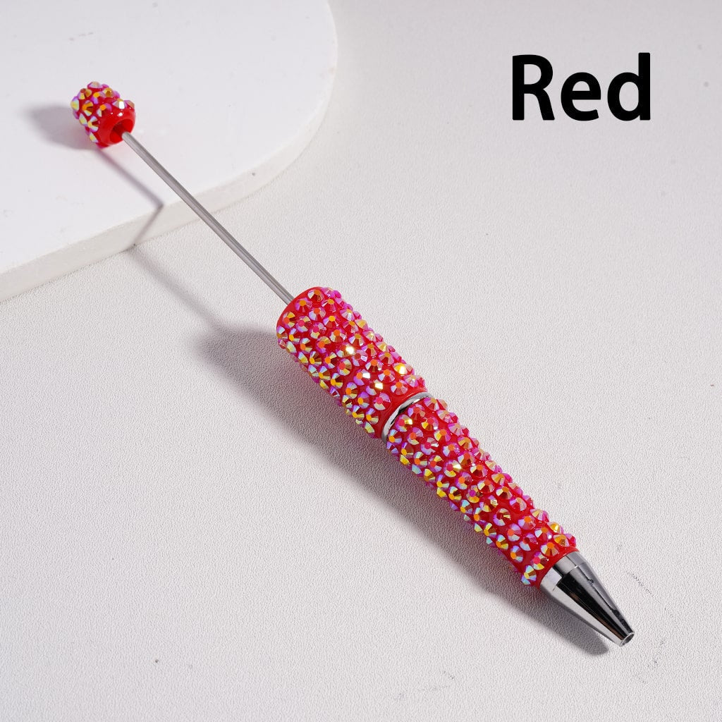 Rainbow Sparkle Glitter Glam Multi-Color Rhinestone Beadable Pen Random Mix