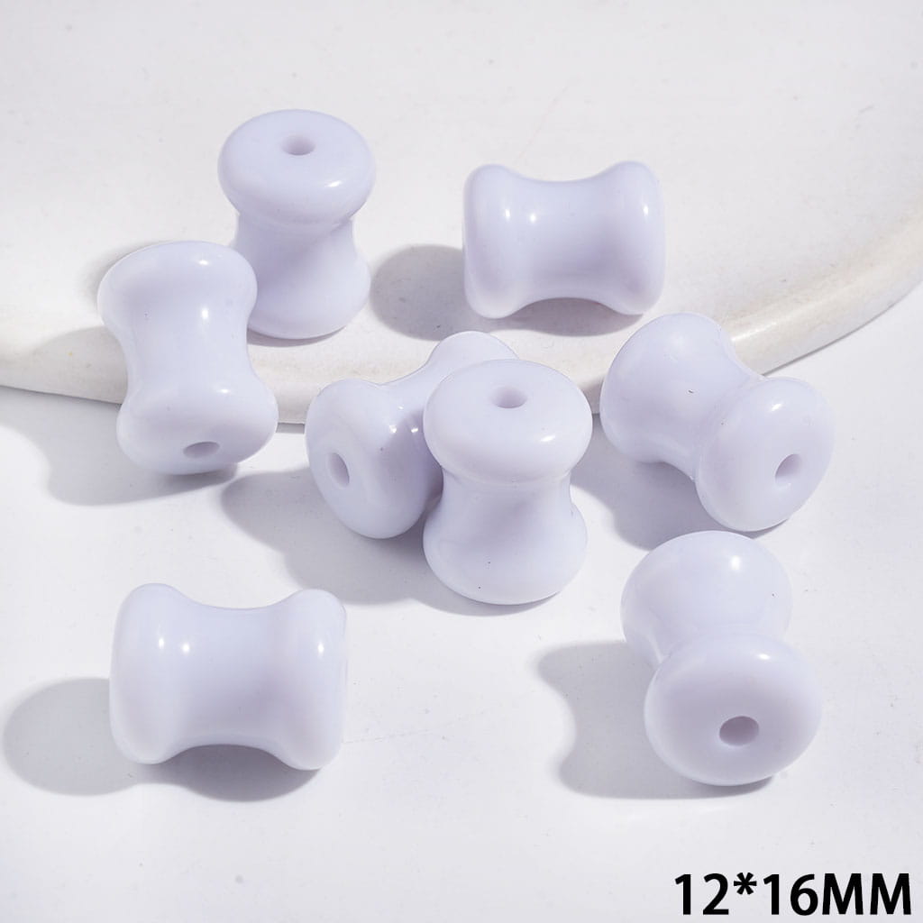 Acrylic Beads for DIY Bracelets Articular Bone Shape, 12*16MM