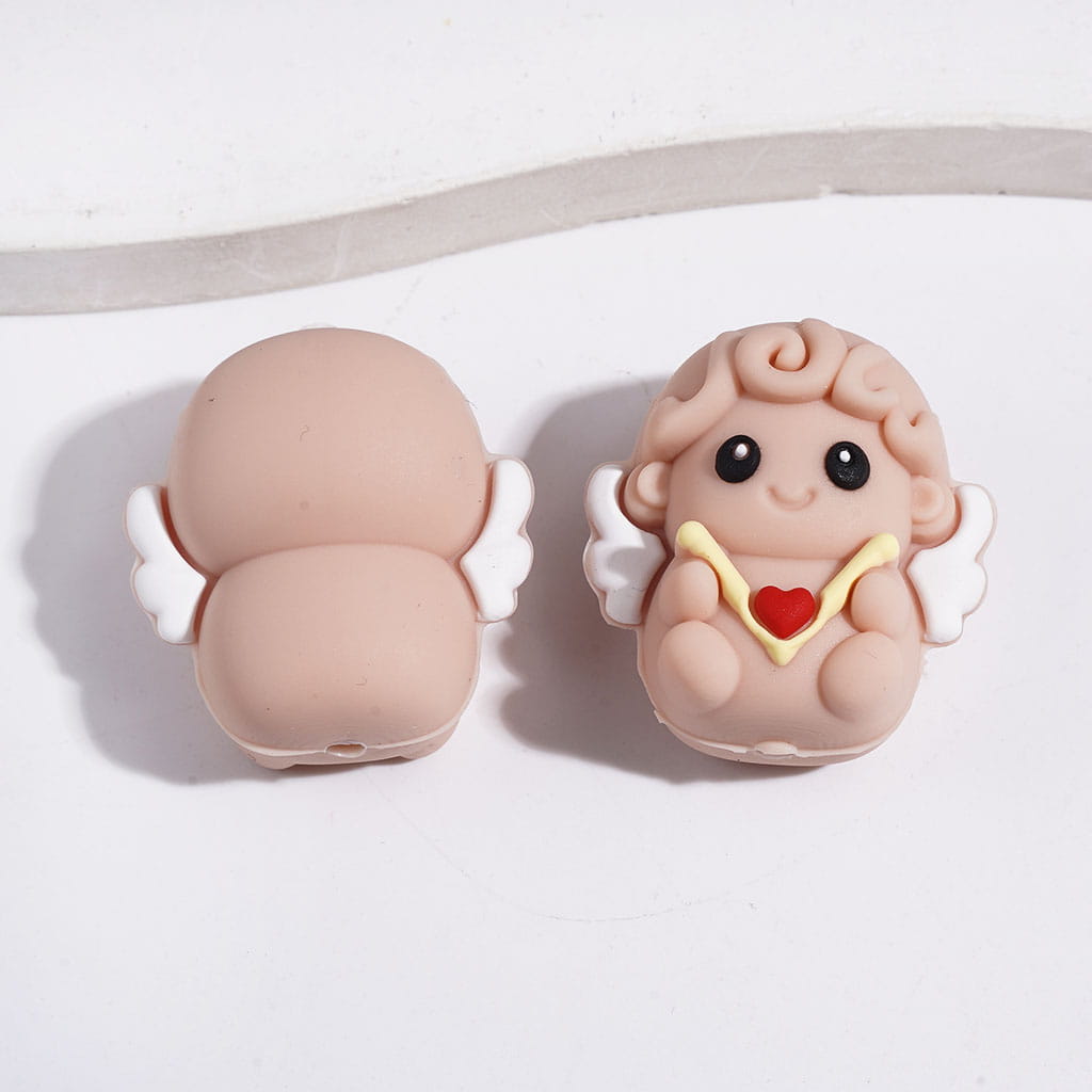 3D Valentine's Day Theme Silicone Focal Beads