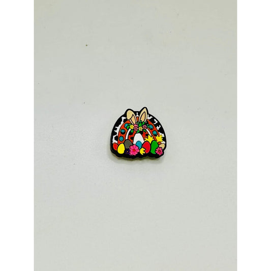 Bunny Ears Cow Print Easter Eggs Flowers Silicone Focal Beads