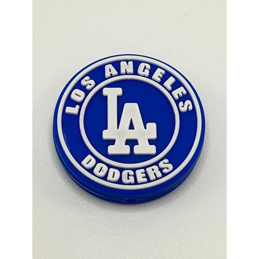 LA Baseball Silicone Focal Beads