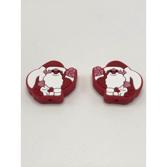 Christmas Santa Claus Silicone Focal Beads