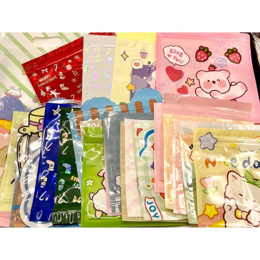 Adorable Bead Bag with Ziplock Seal, Gift Bag Slide Zip Lock Bags, Cute Packaging Bag for Beads