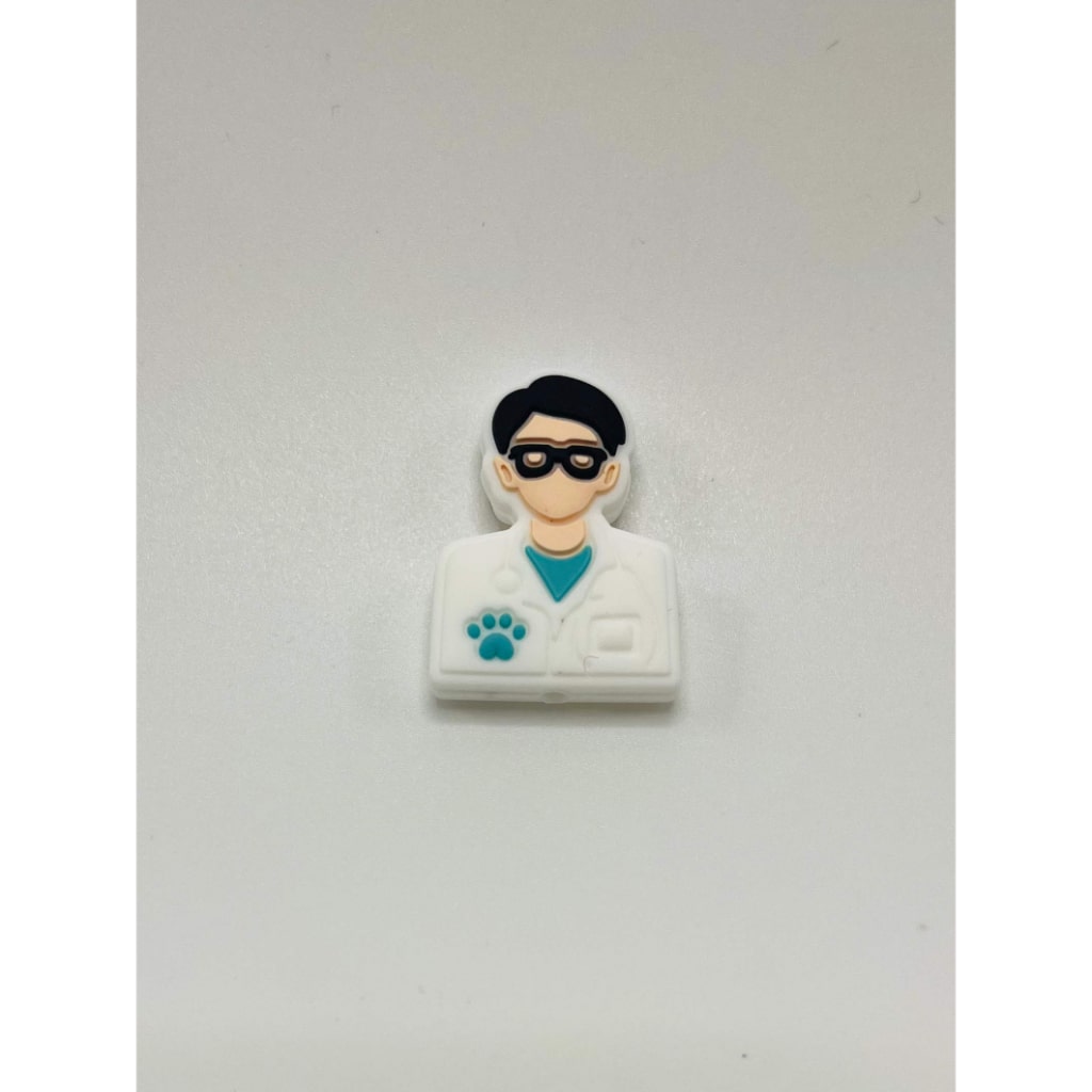 Doctor Paw Hero Vet Dog Silicone Focal Beads