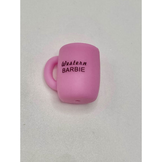 Western Barby Mug 3D Silicone Focal Beads