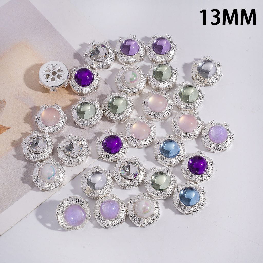 Shiny Rhinestones Decorative Jewelry Accessories in Assorted Styles Fancy Alloy Beads Random Mix