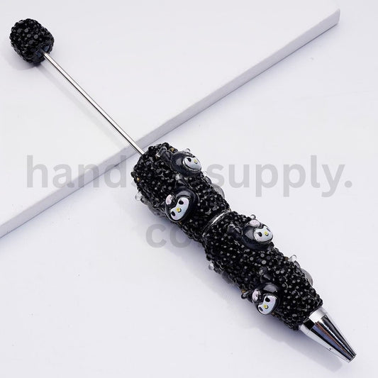Charming Kurom Sanri Clay Pens with Black Rhinestones