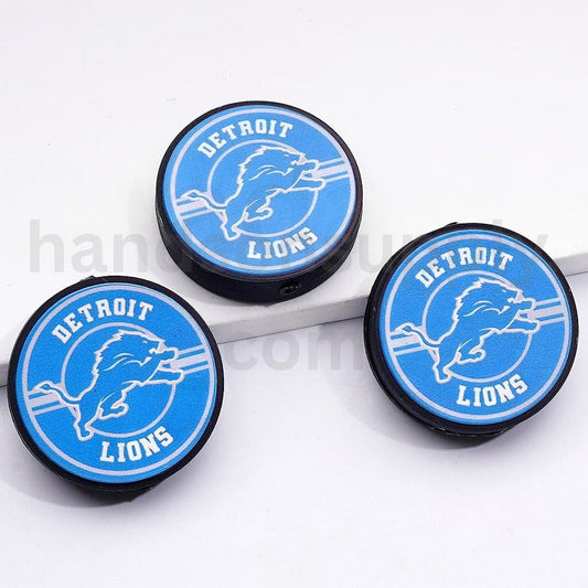 Detroi Lio USA America NF Football Round Silicone Beads
