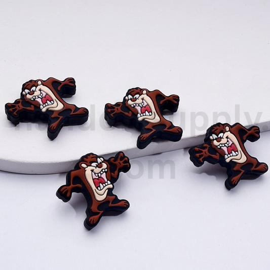 Tasmanian Devil Looney Tunes Inspired Silicone Focal Beads