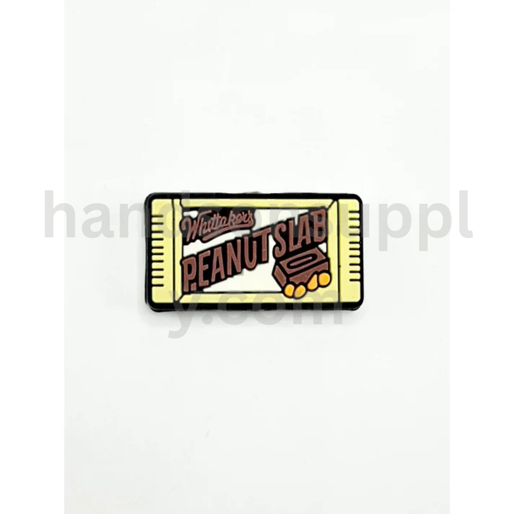 Candy Bar Style Chocolate Slab with Harry Design Silicone Focal Beads