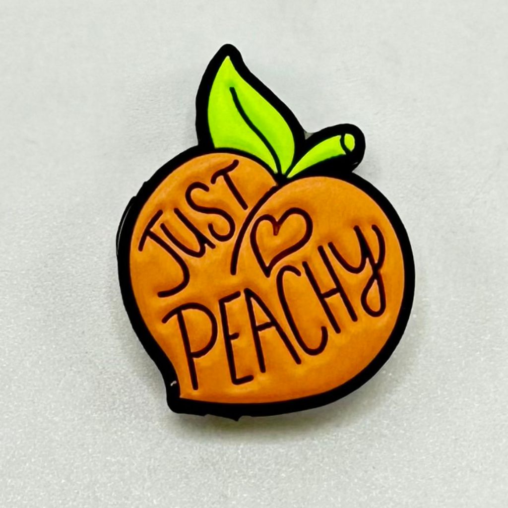 Only Sexy Vibes Just Peachy Silicone Focal Beads
