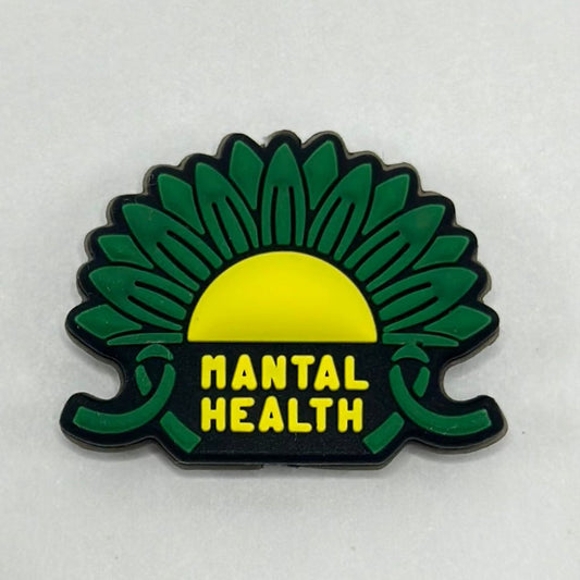 Healthy Body Healthy Mind Mantal Health Awareness Silicone Focal Beads