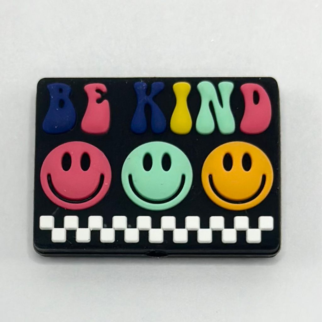 Smiling Face Cute Emoji Kindness Be Kind Silicone Focal Beads