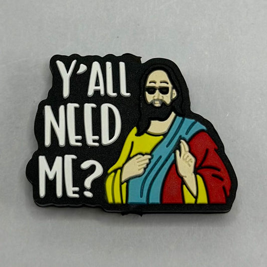 Y'All Need Me Jesus Religious Christianity Silicone Focal Beads