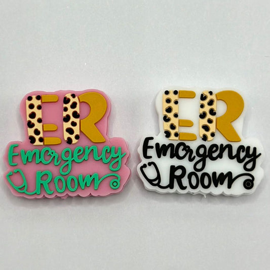 Medical Hospital Doctor Nurse ER Emergency Room Silicone Focal Beads, Random Mix