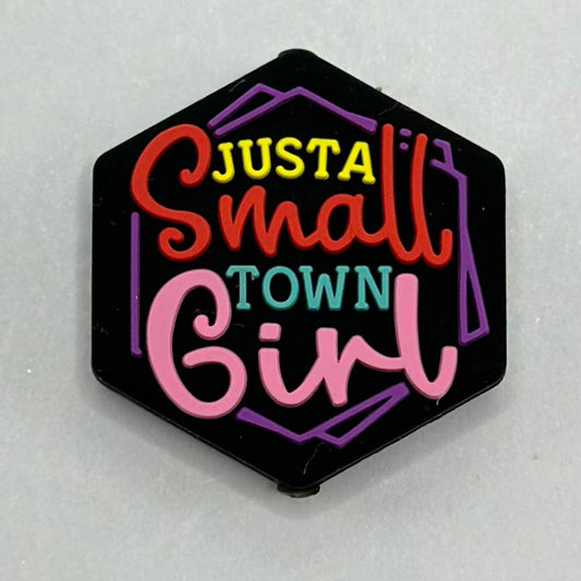 Girl Just a Small Town Silicone Focal Beads