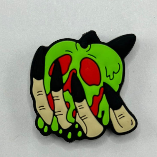 Hand Poison Apple Zombie Scary Horror Witch Silicone Focal Beads