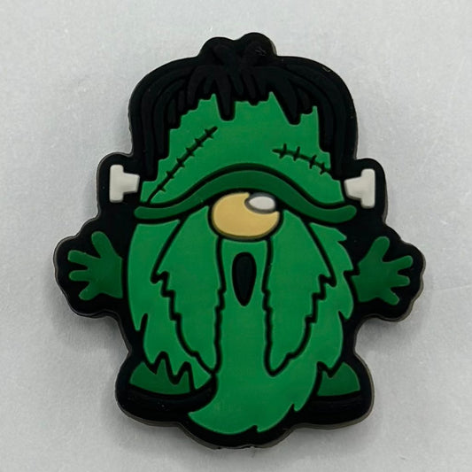 Dwarf Gnome Scary Monster Green Frankenstein Silicone Focal Beads