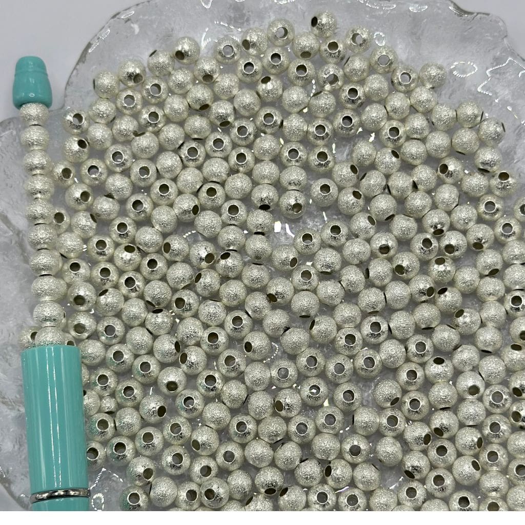 Textured Copper Ball Bead Spacers Hollow Lightweight in Multi Colors and Sizes 8mm, 6mm, 4mm