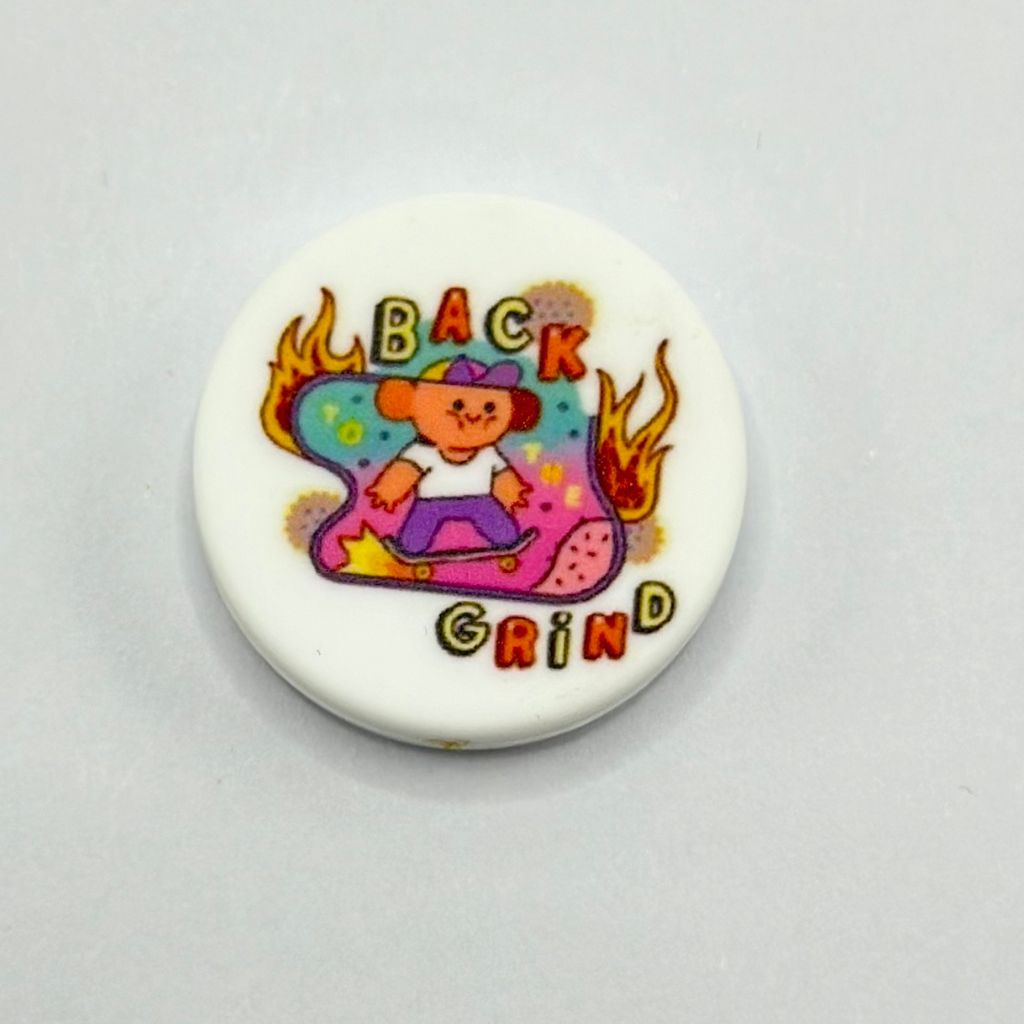 Back Grind Skateboarding Kid Perfect Blend of Style Silicone Focal Beads