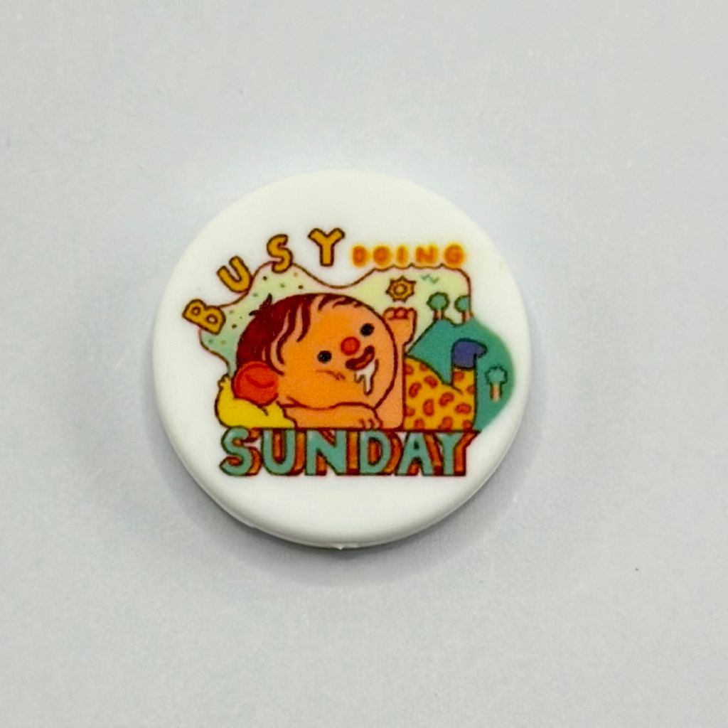 Baby Love, Sunday Busy Doing Sunday, Fun Day Vibes Silicone Focal Beads