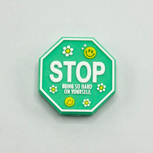 Stop Being So Hard On Yourself Don't Be Too Hard on Yourself, Silicone Focal Beads