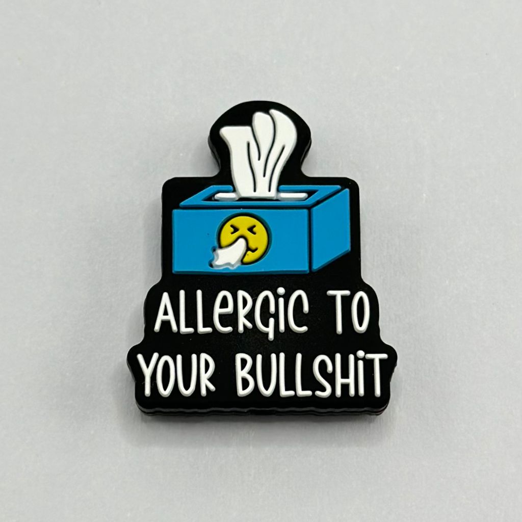 Allergic to Your Bullshit Paper Box, Silicone Focal Beads